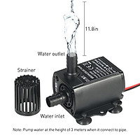 Máy Bơm Chìm Chống Thấm Nước Cho Bể Cá Dedeal DC12V 5W