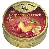Kẹo trái cây Đức Cavendish and Harvey Raspberry & Peach vị Dâu Rừng và Đào