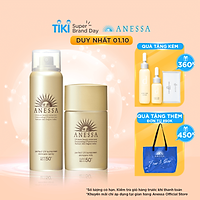 Bộ kem chống nắng Anessa dạng xịt và sữa chống nắng bảo vệ hoàn hảo (Anessa Perfect UV Sunscreen Skincare Spray and Milk)