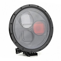SHOOT Waterproof Dome Port Diving Housing Case with 10x Magnifier Red Filter Compatible with GoPro Hero 7/6/5