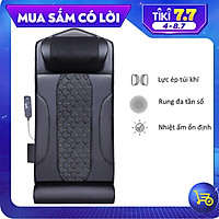 Đệm Massage Toàn Thân - Máy Massage Kết Hợp Túi Khí Và Bi Massage Nhiệt Hồng Ngoại Giúp Thư Giãn, Giảm Đau Cơ Thể - Nệm Mát Xa Đa Năng Cao Cấp Màu Đen