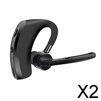 2xHandsfree Bluetooth Headset CVC6.0 with Microphone for Cell Phone Driving