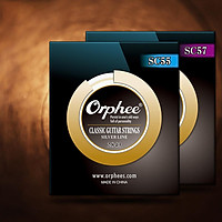 Orphee SC Series 6 Pcs Clear Nylon Silver Plated Wire Classic Classical Guitar Strings