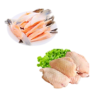 COMBO 67: 1kg Cá basa fillet + 1kg Cánh gà khúc giữa