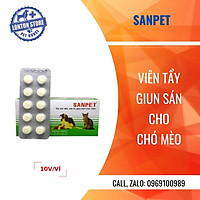 HANVET Sanpet- Xổ gi.un cho cún và mèo, hiệu quả tức thì- Lonton store