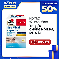 Viên uống tăng cường thị lực, chống mỏi mắt Doppelherz Aktiv Eye Vital (Hộp 60 viên)