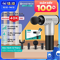 Máy Massage Cầm Tay KINGTECH KH-320 - 6 Cấp Độ, Hỗ Trợ Mát Xa Chuyên Sâu, Giảm Đau Cơ, Cứng Khớp - Quà Tặng Cho Sức Khỏe