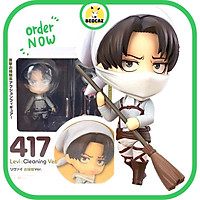 Mô hình chibi Levi Ackerman dễ thương 390 kèm phụ kiện bền màu an toàn - Đồ chơi Attack On Titan