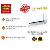 Máy Hút Khói Khử Mùi Âm Tủ Malloca K1506 TC – Hàng Chính Hãng