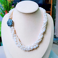Vòng Cổ Ngọc Trai Nước Ngọt Thiên Nhiên Cao Cấp - Hương Sắc Tinh Khôi - Trang Sức Cô Tấm - FLAVOR PEARL (8ly) - Trắng - CTJ4411