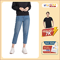 Quần jean nữ ống Baggy YODY phối khuy cạp vừa phong cách Ulzzang Hàn Quốc hai màu cực đẹp - QJN3076