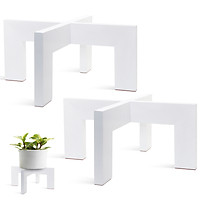 Đôn Gỗ , Giá Kệ Đế Đỡ Chậu Hoa, Cây Cảnh - BỘ 2 CÁI, loại lớn - Cao 15 cm x Rộng 33 cm . 3 Màu khác nhau (TRẮNG, NÂU, WALNUT)