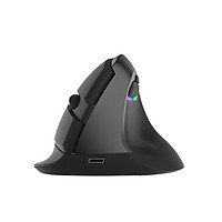 Chuột Quang Không Dây Bluetooth 4.0 Dạng Đứng Gắn Đèn RGB 2 Chế Độ Delux M618 Mini (2.4Ghz) - Xám