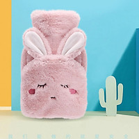 Heat Retaining Hot Compress Bag for Menstrual Cramps, Convenient Size 500ml - Cute Animal Cotton Fabric.