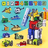 Đồ chơi số biến hình phương tiện giao thông- lắp ráp robot