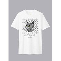 Áo Thun Unisex T-shirt Cat X Supreme Dotilo AN001 - Trắng
