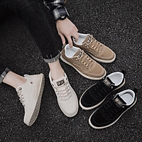 Giày Nam, Giày Sneaker Thấp Cổ Da Cao Cấp 2021