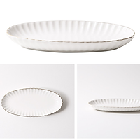 Đĩa bầu dục 10" - Cotton - Erato- Hàng nhập khẩu Hàn Quốc