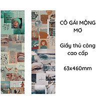 Nhãn dán sticker thủ công trang trí phong cách retro khổ dài ST03