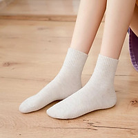 Tất nữ cổ cao trơn vintage nhẹ nhàng TN68