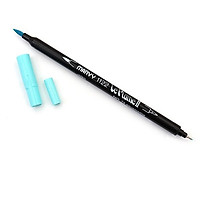 Bút lông hai đầu màu nước Marvy LePlume II 1122 - Brush/ Extra fine tip - Aquamarine (74)