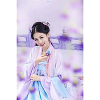 Hán phục nữ tay rộng, ảnh thật.