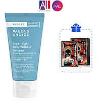 Kem dưỡng chống nắng Paula's Choice resist super light daily wrinkle defence spf30 60ml TẶNG mặt nạ Sexylook (Nhập khẩu)