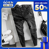 Quần jean nam chất jean xịn Julido, Phối xước mẫu mới form đẹp tôn dáng không quá ôm mẫu QJ113