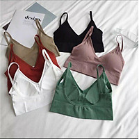 Áo bra nữ đẹp Áo bra thun gân hở lưng siêu mát, áo bra thun gân