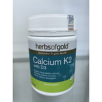 Herbs Of Gold Calcium K2 with D3 - Viên uống bổ sung canxi, vitamin K2, vitamin D3