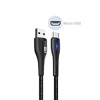 Cáp sạc nhanh và truyền dữ liệu VivuMax M102 đầu sạc đầu sạc Micro USB, tương thích hầu hết các sản phẩm có cổng Micro USB (Android Samsung/Oppo/Xiaomi/Vsmart/Realme…) - Có đèn LED báo tín hiệu, 1m, Dây PVC cao cấp chống cháy – Hàng Chính Hãng
