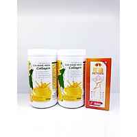 COMBO 2 HỘP SỮA NGHỆ HERA COLLAGEN 500GRAM _ (TẶNG KÈM 1 HỘP SINH TỐ KETO DETOX) - BỔ SUNG VITAMIN VÀ KHOÁNG CHẤT - HỖ TRỢ TIÊU HÓA, LÀM ĐẸP DA - HỖ TRỢ LÀM LÀNH VẾT THƯƠNG NHANH CHÓNG