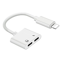 Cáp Chuyển Đổi Từ Lightning Sang 2 Cổng Sạc Và Tai Nghe Cho iPhone 7