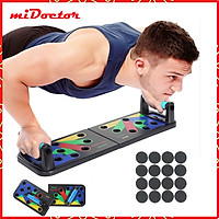 Dụng Cụ Hít Đất 22in1- Dụng Cụ Chống Đẩy 20 lỗ – Cải Tiến Tháo Rời - Nhiều Nút, Nhiều Bài Tập Hơn Kèm Chống Trượt – mi03 - Chính Hãng miDoctor