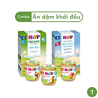 Combo ăn dặm HiPP Organic số 1: Ăn dặm khởi đầu