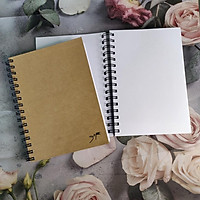 Sổ tay lò xo vẽ chì, sketch note, sketchbook, ghi chép, vẽ màu, ký họa, phác họa 140gsm 100 trang bìa kraft bồi cứng A5