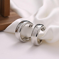 Bông Tai Khuyên Tai Vòng Tròn Bản To Cá Tính Her Accessories H62