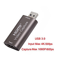 Video Capture Card Usb 3.0 4k 60hz Hdmi Streaming Video Recording Box