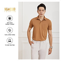 Áo Thun Polo Nam N&MCLUB ngắn tay màu nâu cafe mã 2103054
