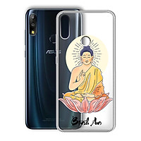 Ốp Lưng Điện Thoại Zenfone Max Pro M2 - 01219 8039 BINHAN03 - Họa Tiết In Nổi - Silicone Dẻo - Hàng Chính Hãng