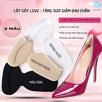 Miếng Lót Giày Êm Chân Giúp Tăng Size Chống Tuột Gót Đau Thốn Gót Chân Khi Đi Giày Bị Rộng Detaunisex - LGV2