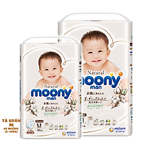 COMBO 2 Bỉm - Tã quần Moony Natural size M 46 miếng (Cho bé 5 - 10kg)