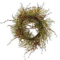45CM Artificial Fern Leaf Wreath for Home Door Wedding Party Decoration