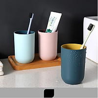 Cốc uống nước, cốc đánh răng nhựa PP cao cấp 2 lớp an toàn dung tích 350ml - giao màu ngẫu nhiên