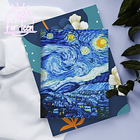 Giấy bọc sách vở giấy bao tập Van Gogh - The Starry Night