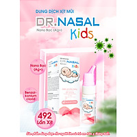 Dung dịch xịt mũi kháng khuẩn Dr. Nasal Kids (Hồng) Nano bạc