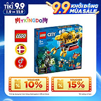 Đồ Chơi Lắp Ráp Tàu Ngầm Thám Hiểm Đại Dương LEGO CITY 60264 (286 Chi Tiết)