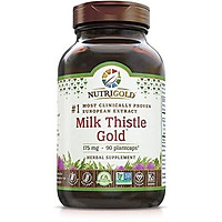 Nutrigold Organic Milk Thistle Extract - Milk Thistle Gold, 90 Capsules (#1 Pharmaceutical Grade Liver Support Supplement for Liver Detox & Cleanse)
