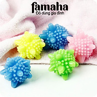 Set 5 quả cầu gai giặt đồ máy giặt siêu sạch, bóng gai giặt đồ tiện ích FAMAHA