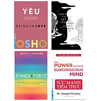 Combo 4 cuốn: Osho Yêu + Power vs Force + Thiên Tài Bên Trái, Kẻ Điên Bên Phải + Sức Mạnh Tiềm Thức ( Bộ sách hay giúp khám phá con người bên trong bạn)